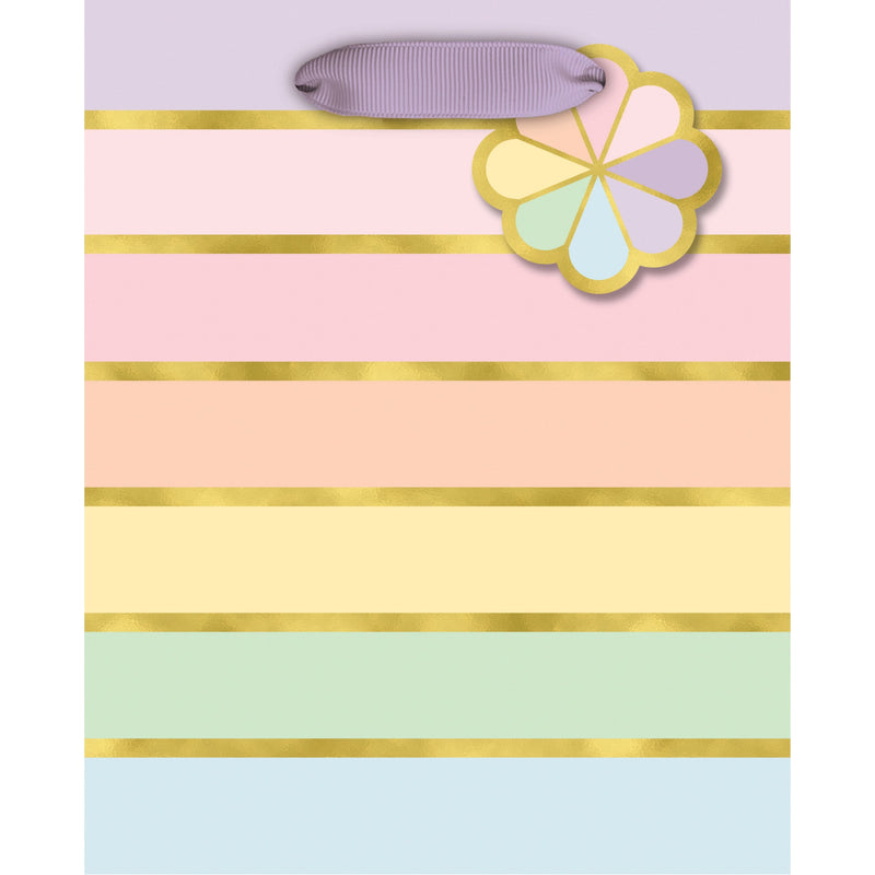 Pastel Pinwheel Small Gift Bag - Lemon And Lavender Toronto