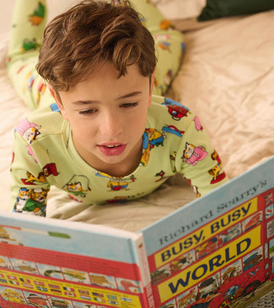 Richard Scarry's Busy World - Flat Pack Pajama Set With Book