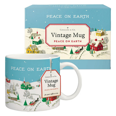 Peace On Earth Cavallini Vintage Mug - Lemon And Lavender Toronto