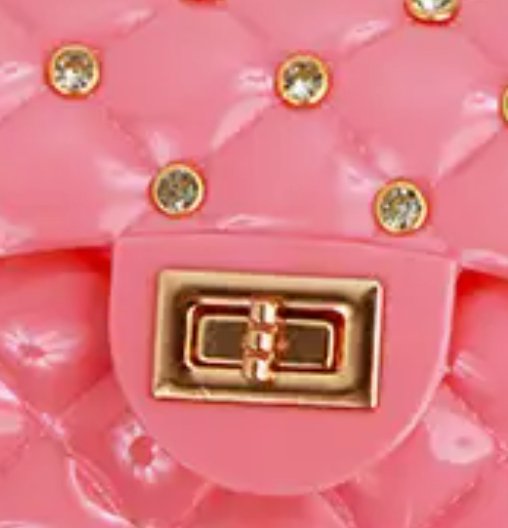 Peach Rhinestone Jelly Purse - Lemon And Lavender Toronto