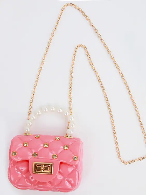 Peach Rhinestone Jelly Purse - Lemon And Lavender Toronto