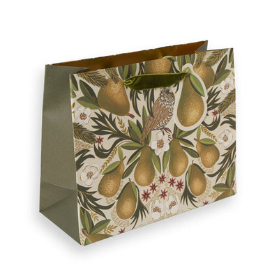 Pear and Birds Landscape Christmas Gift Bag - Lemon And Lavender Toronto