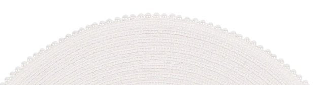 Pearl Trimmed Round Placemat - Lemon And Lavender Toronto