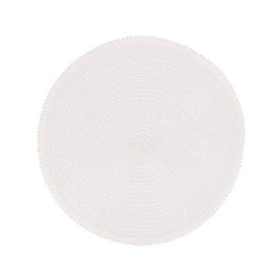 Pearl Trimmed Round Placemat - Lemon And Lavender Toronto