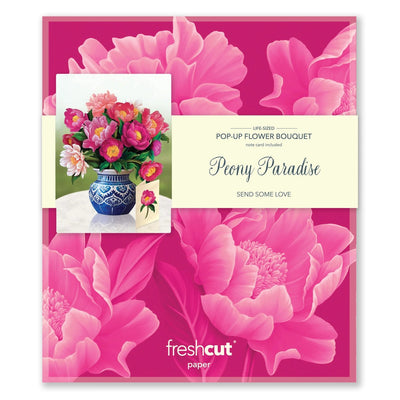 Peony Paradise Pop - up Greeting Card - Lemon And Lavender Toronto