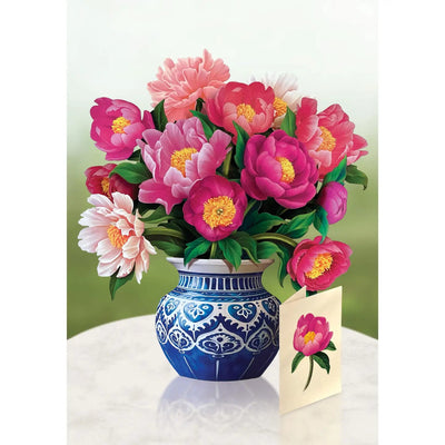 Peony Paradise Pop - up Greeting Card - Lemon And Lavender Toronto