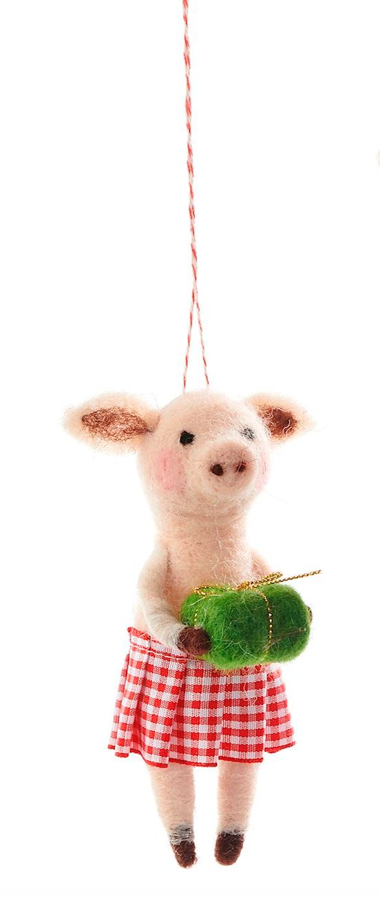 Pig Ornament, Sold Individually - Lemon And Lavender Toronto