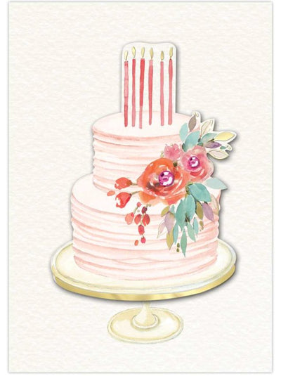 Pink Cake Greeting Card - Lemon And Lavender Toronto