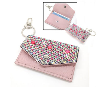 Pink Chocolate Rose Crystal Card Purse - Lemon And Lavender Toronto