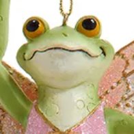 Pink Frog Ballerina Ornaments, 2 Assorted - Lemon And Lavender Toronto