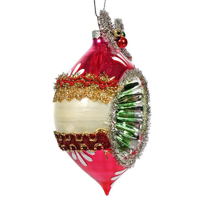 Tinsel Reflector Finial Ornament
