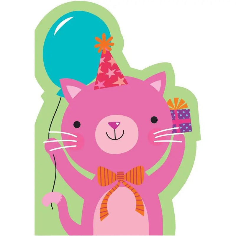 Pink Kitten Flocked Card - Lemon And Lavender Toronto