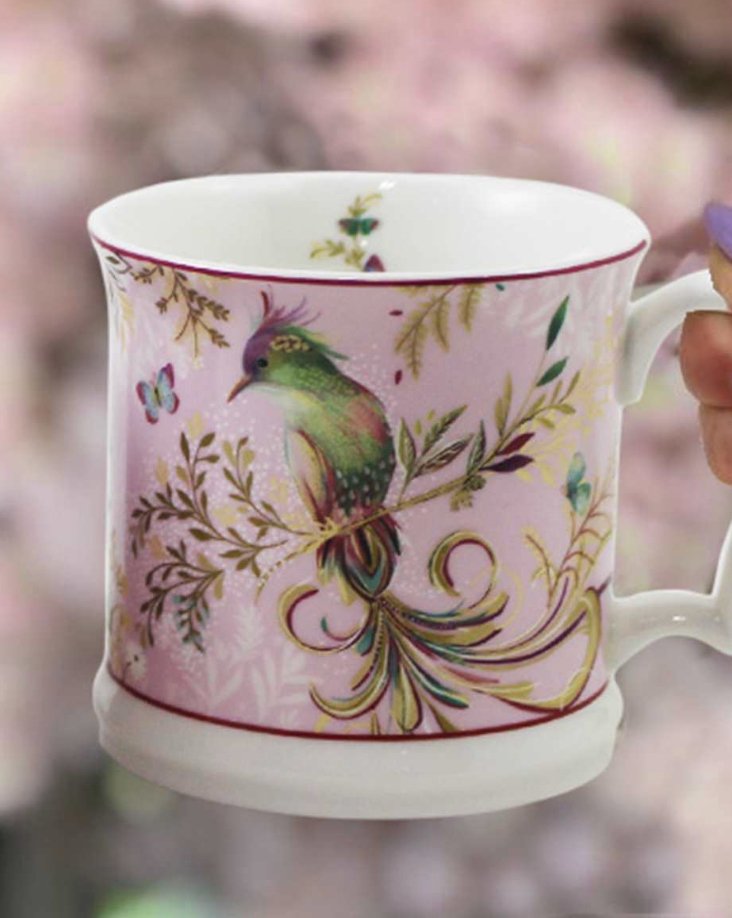 Pink Mug with Hummingbird in a Box - Lemon And Lavender Toronto