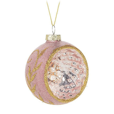 Pink Reflector Ball Ornament - Lemon And Lavender Toronto