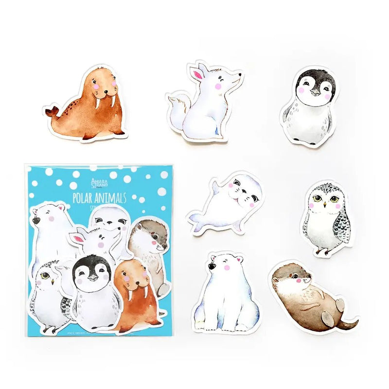 Polar Animal Sticker Set - Lemon And Lavender Toronto