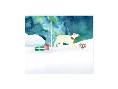 Polar Bear - Light Up💡Holiday Card - Lemon And Lavender Toronto