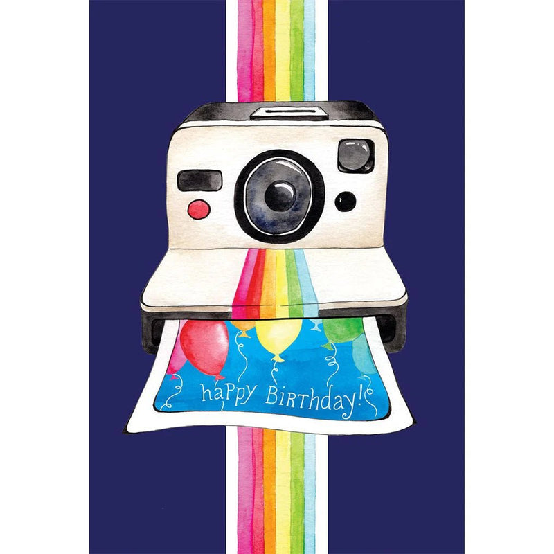 Polaroid Camera Birthday Card - Lemon And Lavender Toronto