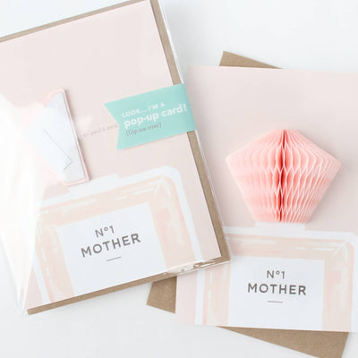 Pop - up Card - No. 1 Mother - Lemon And Lavender Toronto