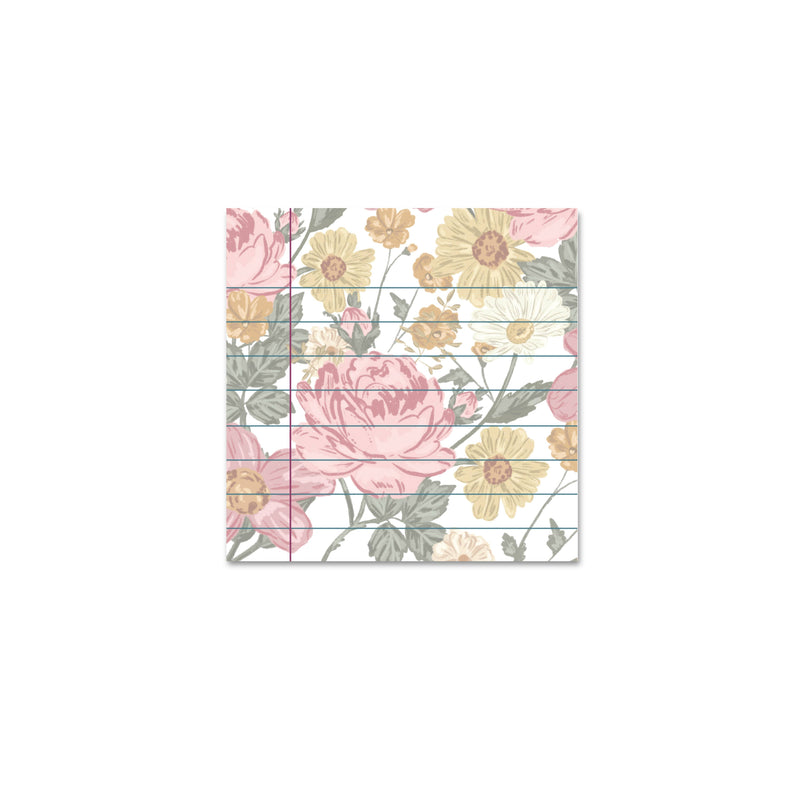 Pretty In Pink Floral Sticky Notes - Lemon And Lavender Toronto