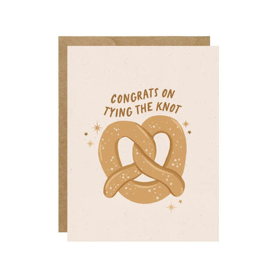 Pretzel Congrats On Tying the Knot Card - Lemon And Lavender Toronto