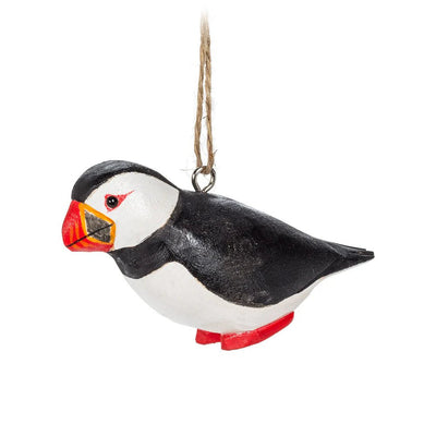 Puffin Carved Ornament - Lemon And Lavender Toronto