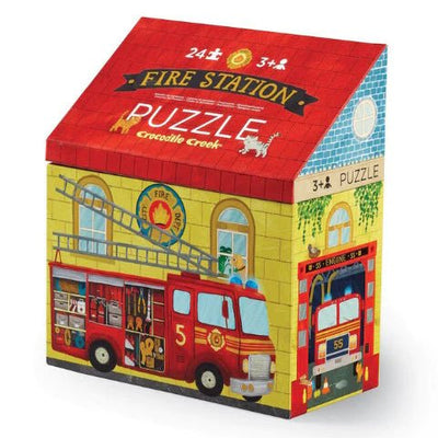 Puzzle House Fire Station, 24 Piece - Lemon And Lavender Toronto