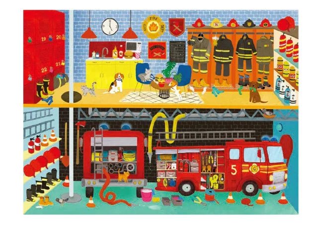 Puzzle House Fire Station, 24 Piece - Lemon And Lavender Toronto