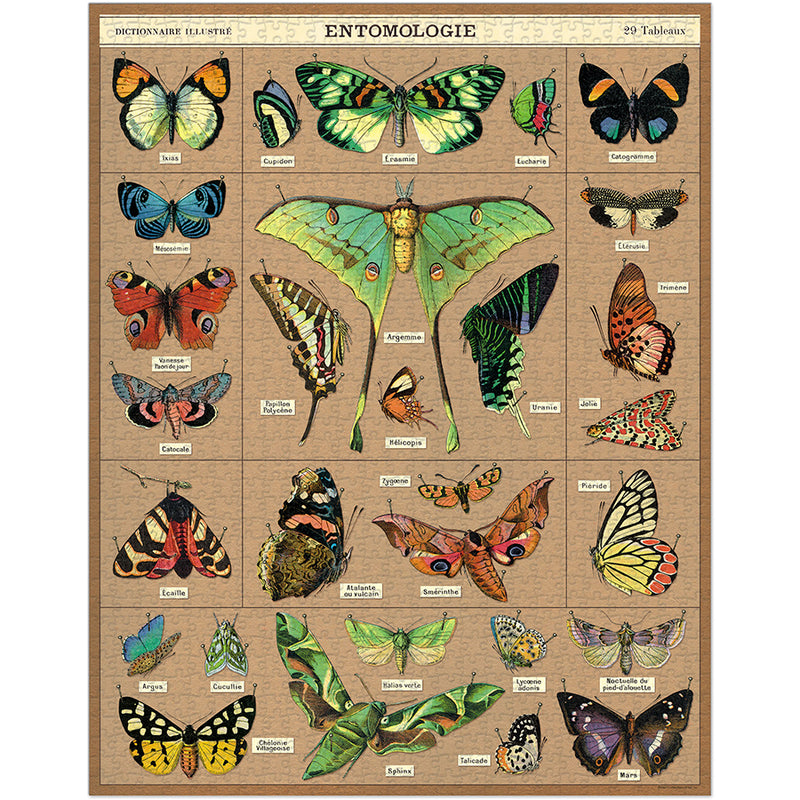 Entomology 1,000 Piece Puzzle- Cavallini