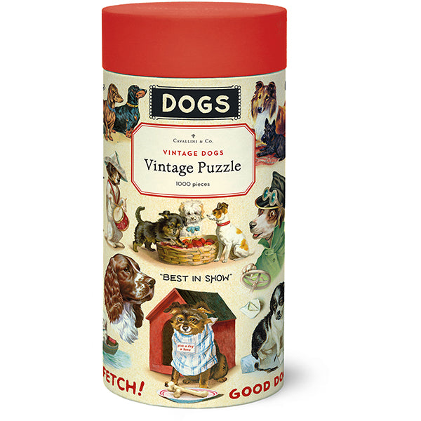 Vintage Dogs 1,000 Piece Puzzle - Cavallini