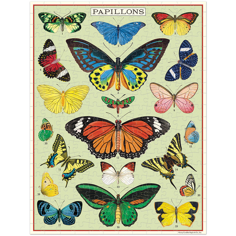 Butterflies Mini Puzzle-Cavallini