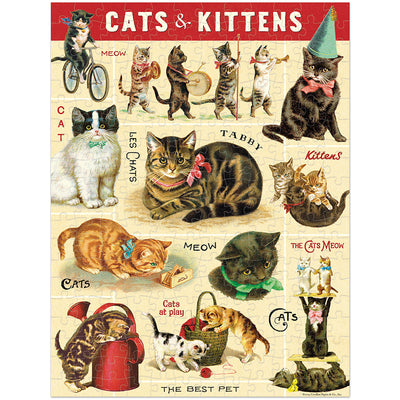 Vintage Cats Mini Puzzle-Cavallini