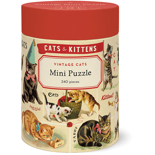 Vintage Cats Mini Puzzle-Cavallini