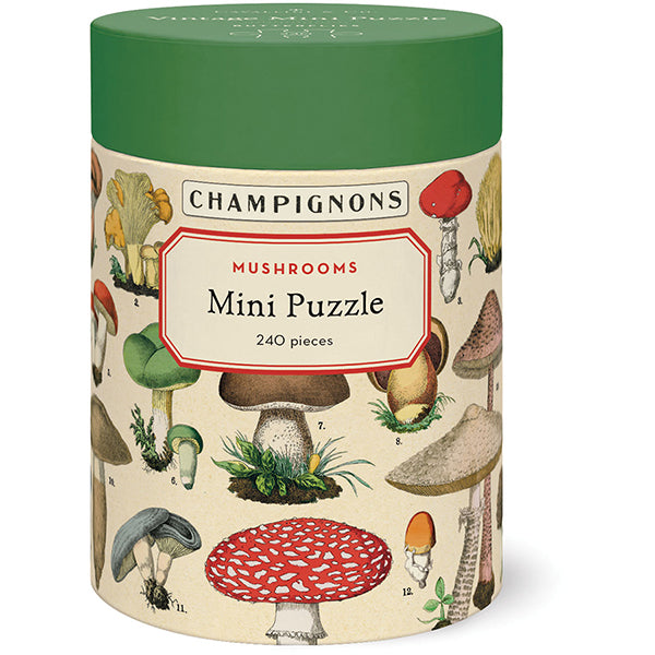 Mushrooms Mini Puzzle-Cavallini