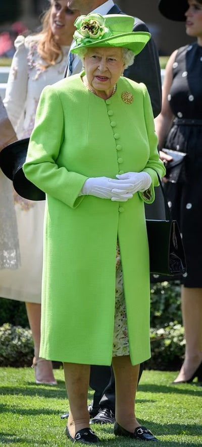 Queen Elizabeth - Green Dress Ornament - Lemon And Lavender Toronto