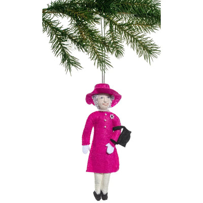 Queen Elizabeth - Pink Dress Ornament - Lemon And Lavender Toronto