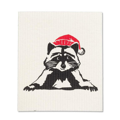 Raccoon with Hat Dishcloths. Set of 2 - Lemon And Lavender Toronto