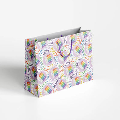 Rainbow Birthday Cake Gift Bag - Lemon And Lavender Toronto