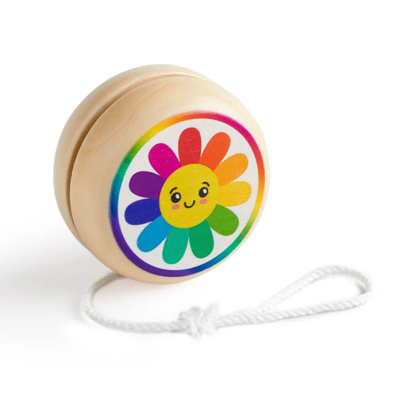 Rainbow Daisy Wooden Yo - Yo - Lemon And Lavender Toronto