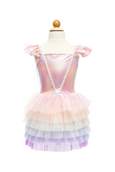 Rainbow Ruffle Tutu Dress - Lemon And Lavender Toronto