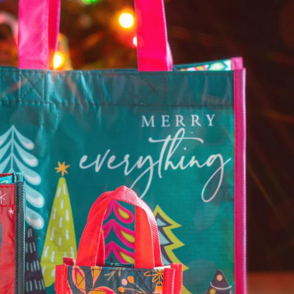 Recycled Gift Bags, Set of 3, Merry Everything - Lemon And Lavender Toronto