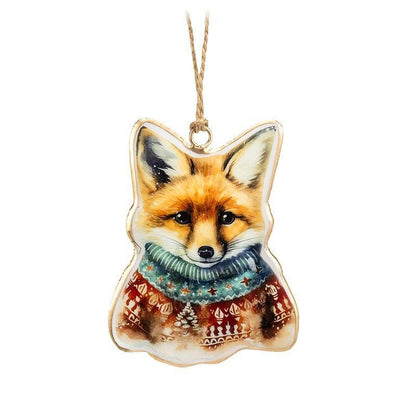 Red Fox in Sweater Ornament - Lemon And Lavender Toronto