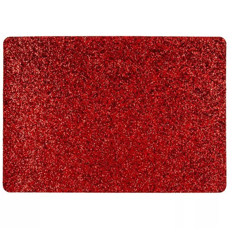 Red Glitter Placemat - Lemon And Lavender Toronto