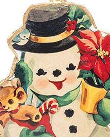 Retro Snowman Ornament - Lemon And Lavender Toronto