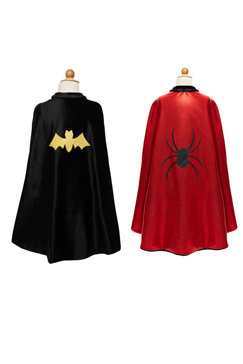 Reversible Spider/Bat Flowing Cape - Lemon And Lavender Toronto