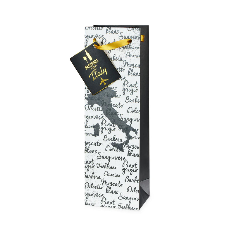 Italy Wine Map Wine Bag