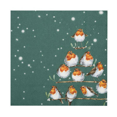 'Rockin' Robins' Robin Lunch Napkin - Lemon And Lavender Toronto