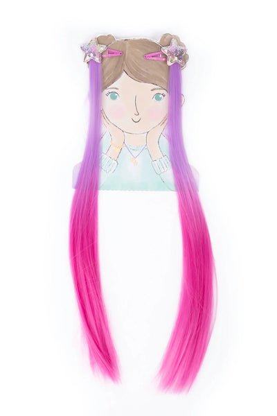 Rodeo Drive Multi Colour Clip In Extensions - Lemon And Lavender Toronto