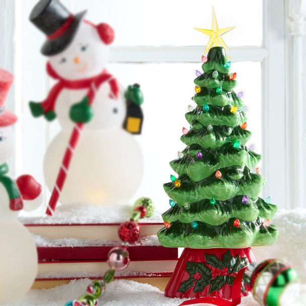 Rotating Lighted Ceramic Christmas Tree - Lemon And Lavender Toronto