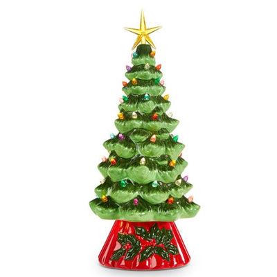 Rotating Lighted Ceramic Christmas Tree - Lemon And Lavender Toronto