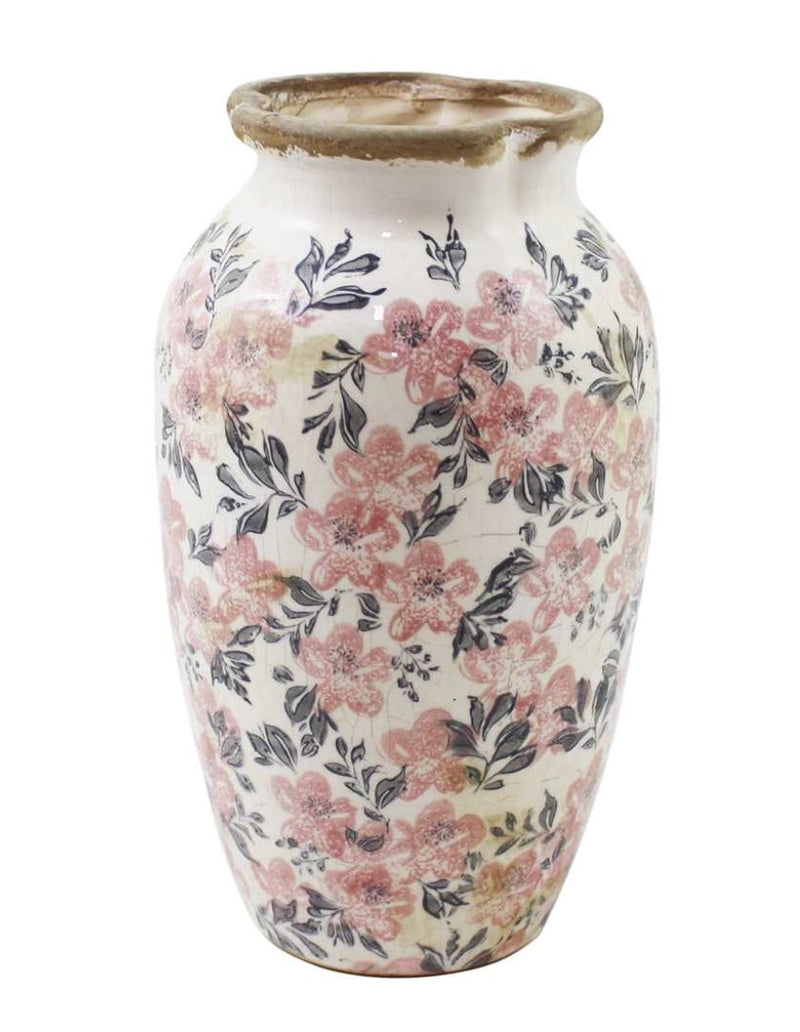 Rustic Pink Flower Vase - Lemon And Lavender Toronto